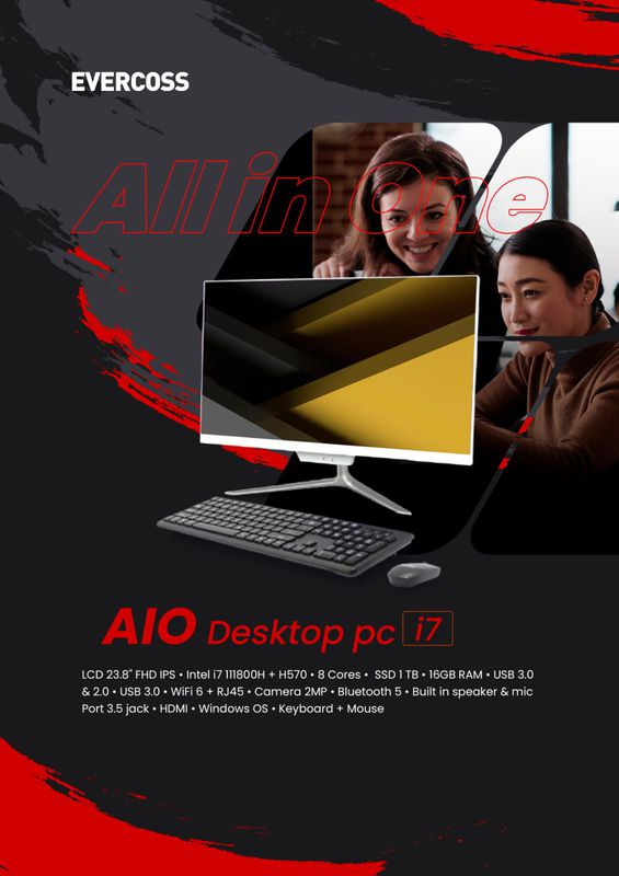 EVERCOSS DESKTOP PC AIO I7 - 161T