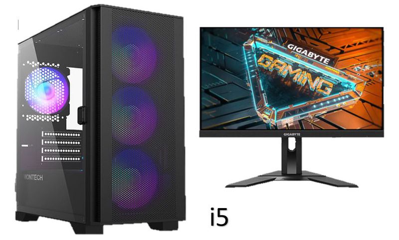 PC RAKITAN I5 + MONITOR 23.8INCH