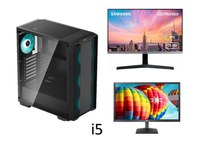 PC RAKITAN I5 + DUAL MONITOR