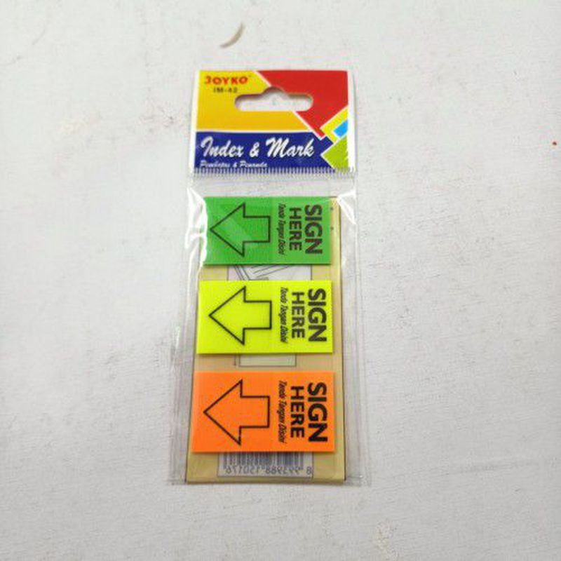 SIGN HERE index& mark IM-42''pembatas dan penanda''