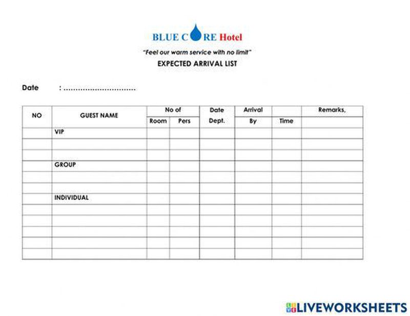 expected-arrival-list