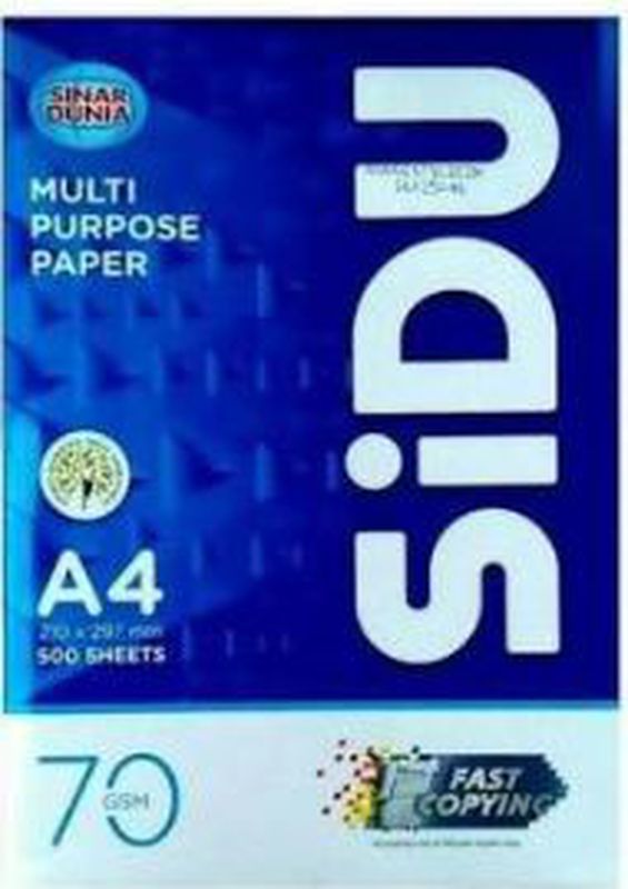 KERTAS HVS UKURAN A4 70 Gram