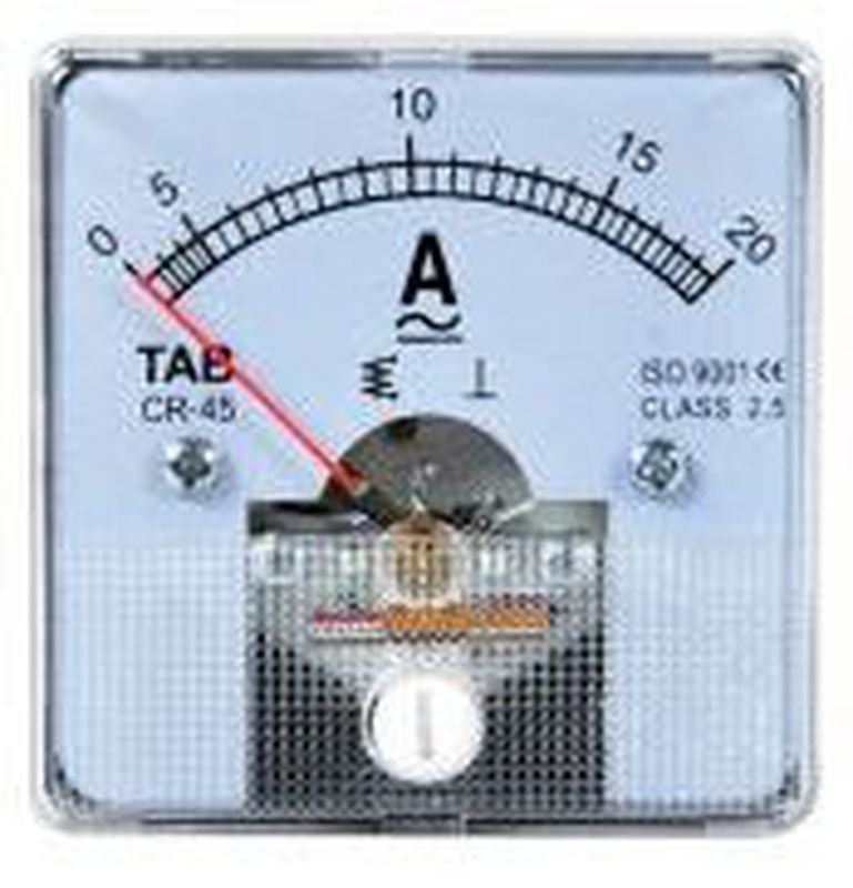 Ampere Meter Ac Dc 5 A Direct Cr52 5A Tab Amperemeter Analog Original