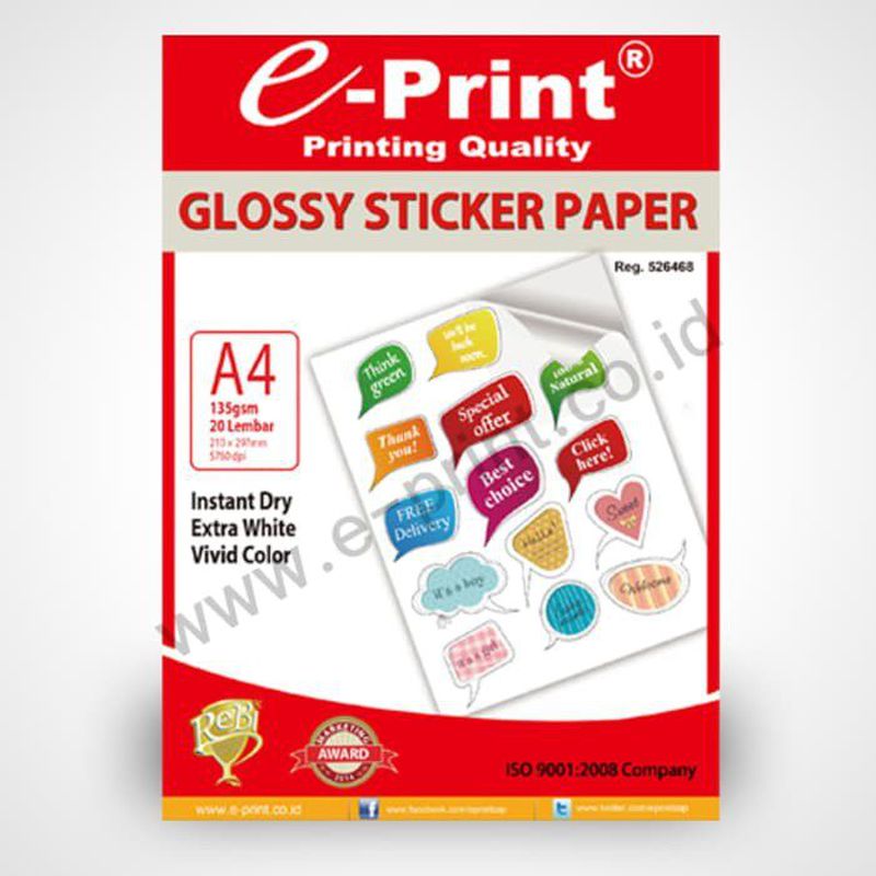 E-PRINT STICKER 135GR