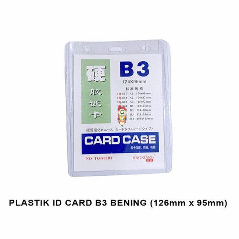 Plastik card case b3