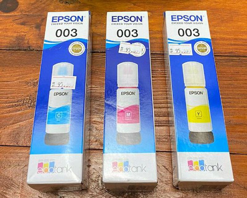 Tinta Epson 003 Warna Cyan Magenta Yellow