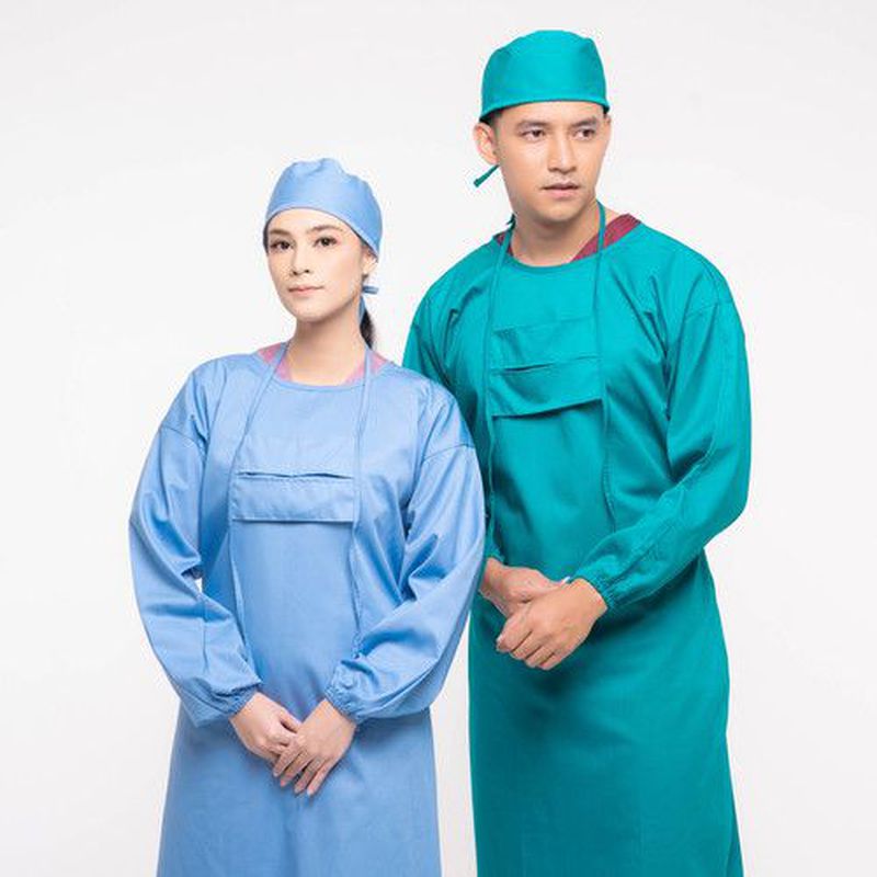 Baju operasi / Baju Bedah / Surgical gown - Hijau