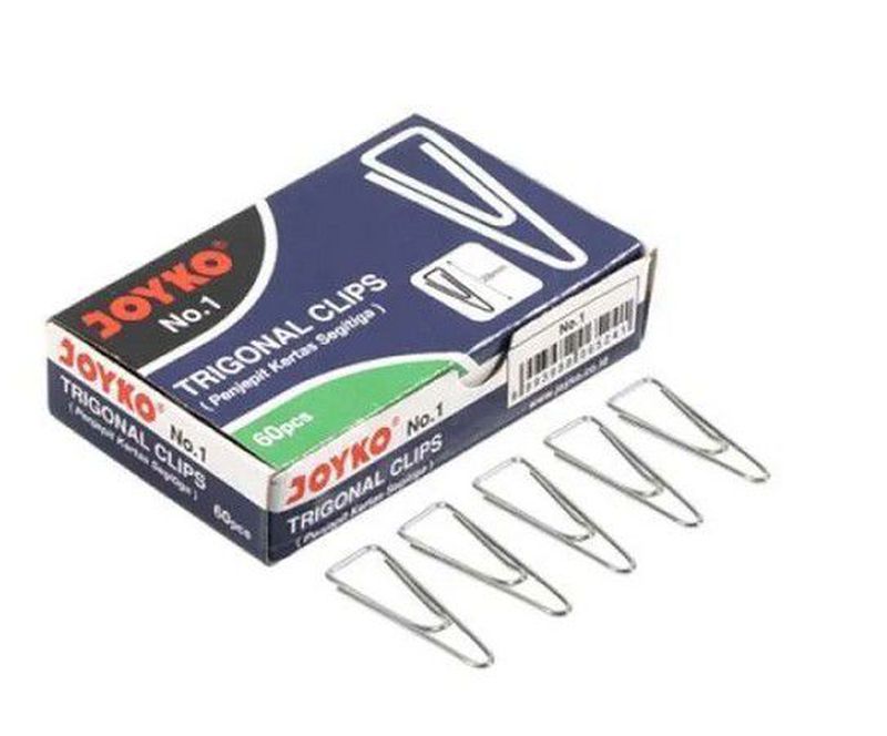 Paper Clip Klip Kertas (Trigonal Clip) No. 1 (Per Lusin)