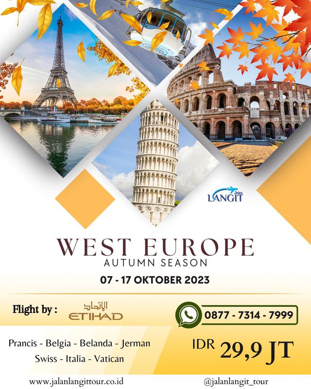 Tour Eropa Barat 7 Negara