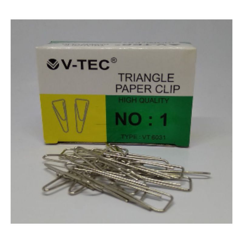 V-TEC TRIANGLE PAPER CLIP VT-6031 NO. 1