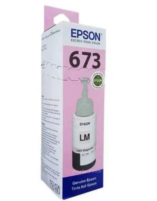 Tinta Epson 673 Colour Color Merah Muda