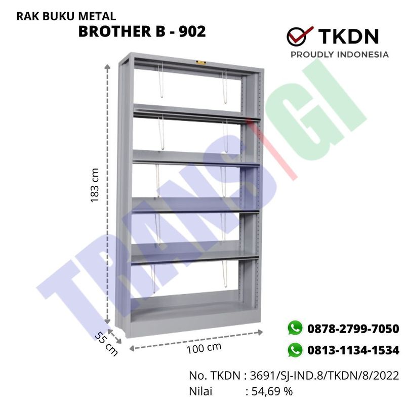 Rak Buku Metal B-902