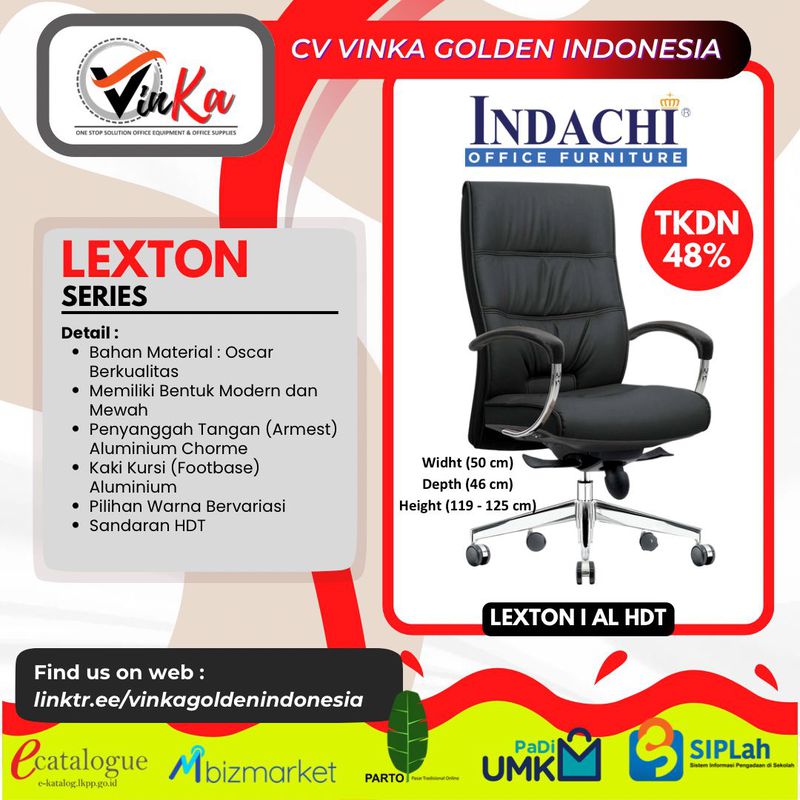 KURSI KANTOR INDACHI - LEXTON SERIES - LEXT. III VCR