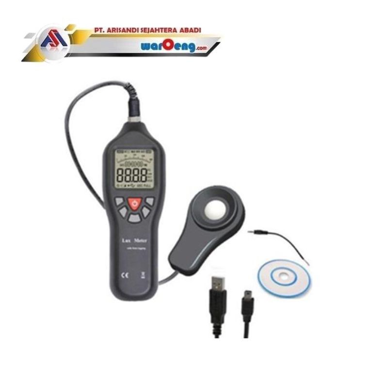 Lux Meter Data Logger PC USB Tester Luxmeter Cahaya Luminometer Loger TL600