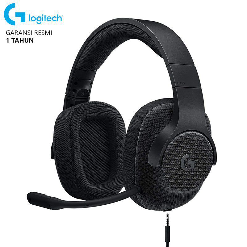 Logitech G433 7.1 SURROUND GAMING HEADSET - Black