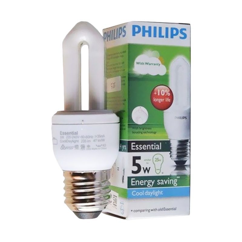 lampu led philips 5 watt essential