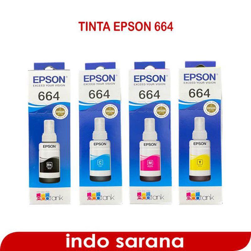 Tinta Epson 664 70ml Original TKDN 26,73% - Hitam