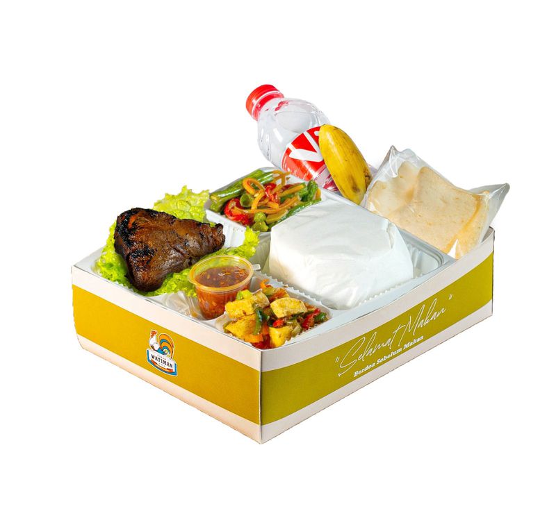 Paket ricebox dan snackbox 60