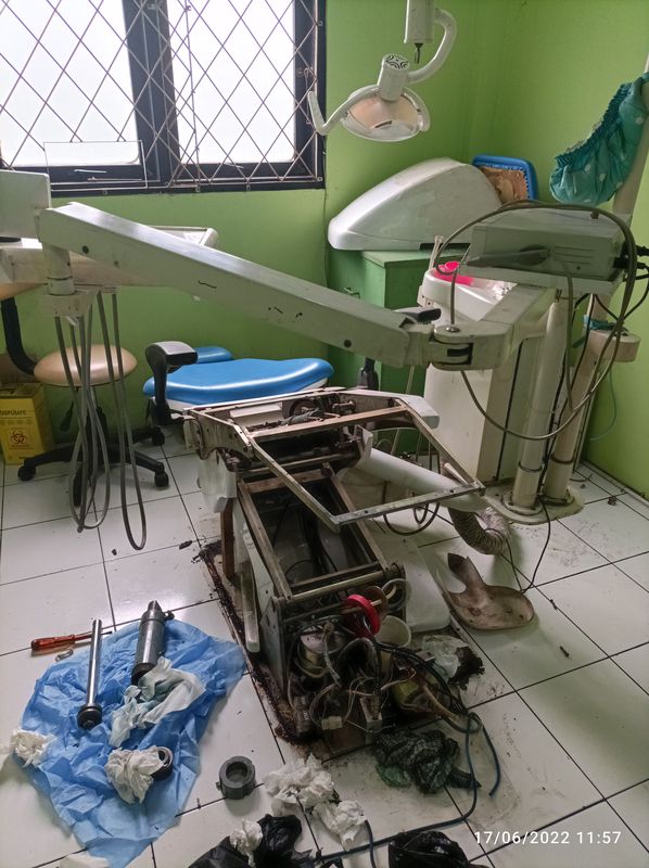 Maintenance sparepart service rutin dental unit