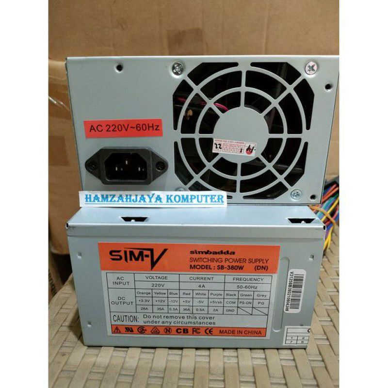 Power Supply Computer Merk Simbadda 400 Watt