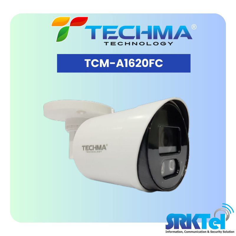 Techma TCM-A1620FC Kamera CCTV Outdoor 2MP Full Color 3.6mm