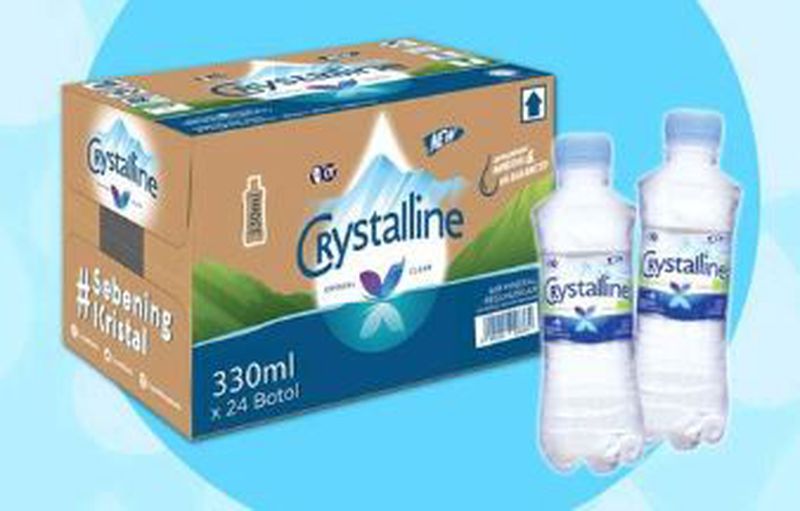 Air Mineral Crystalin Botol 330 Ml