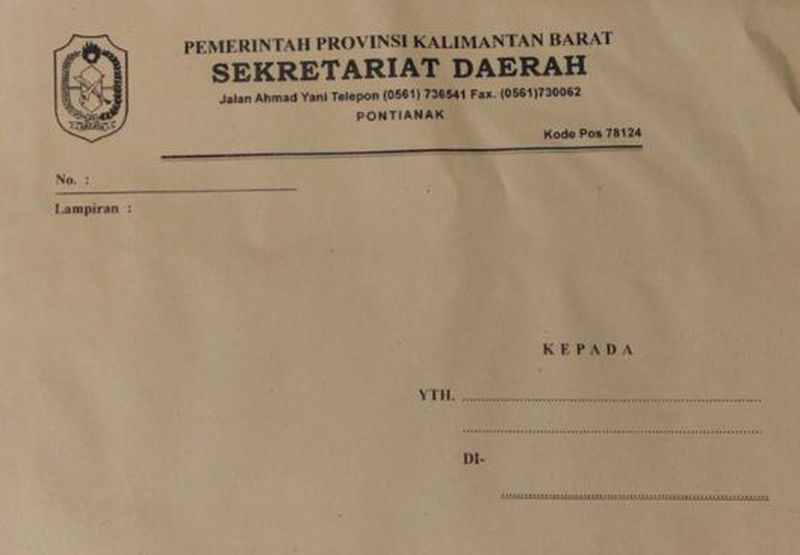 Amplop Kop Setda Ukuran Besar