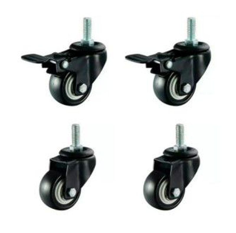 Roda PU Black 2 Inch