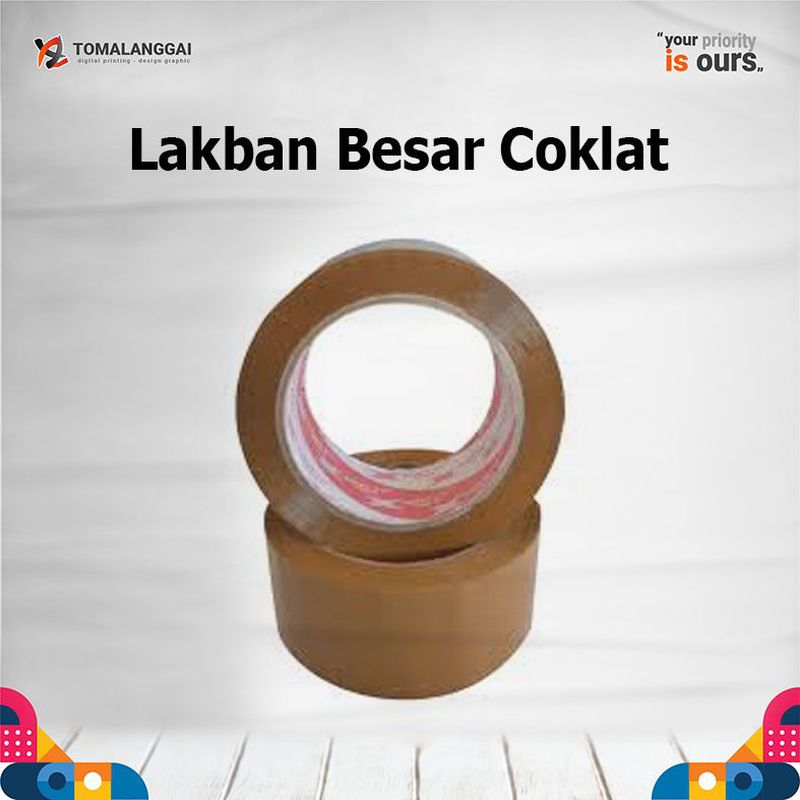 Lakban Besar Bening Coklat Daimaru