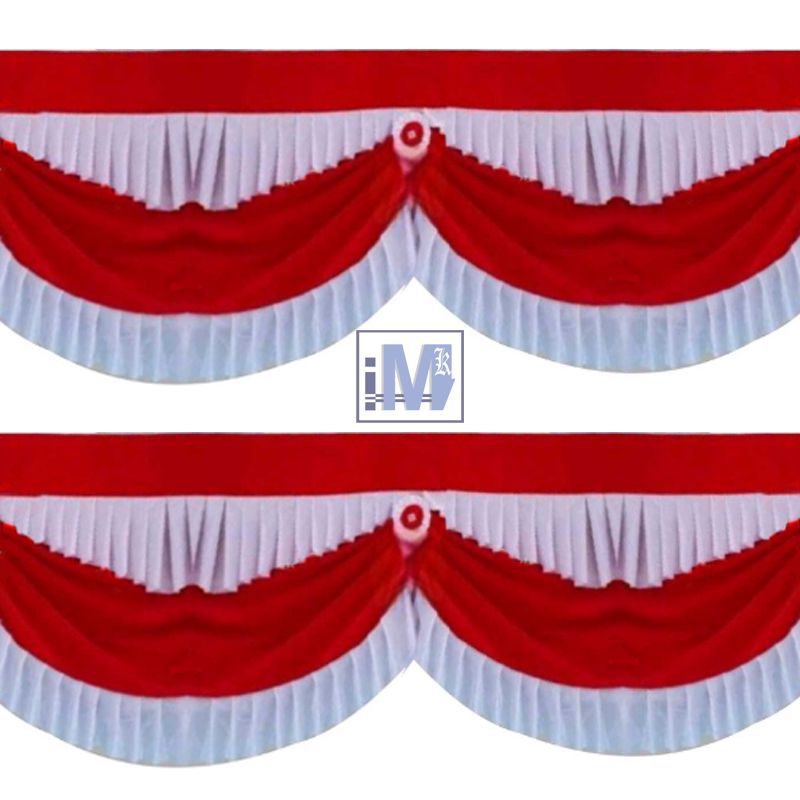 Bendera Hias Merah Putih Rumbai 2 Tingkat