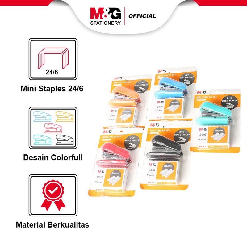 Mini Colorful Staples – 24/6mm Standard Stapler Refills, 800-Pack With Chiseled Points For Easy Piercing (Assorted Colors)