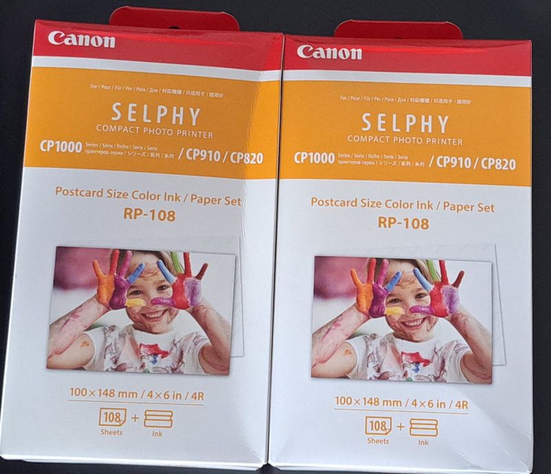Paper set Compact Photo Printer/Postcard size color ink