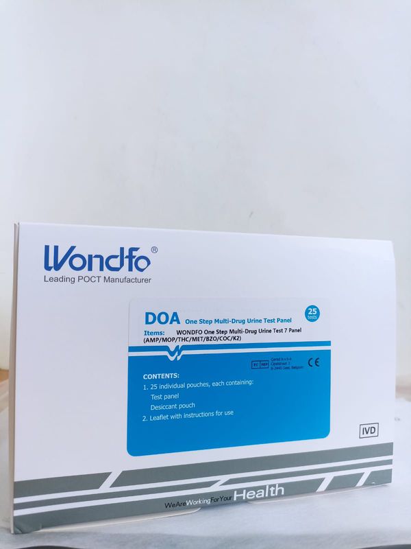 WONDFO One Step MultiDrug Urine Test 7 Panel (AMP/MOP/THC/MET/BZO/COC/K2)