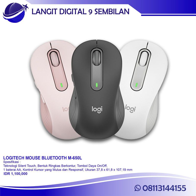 LOGITECH MOUSE BLUETOOTH M-650L