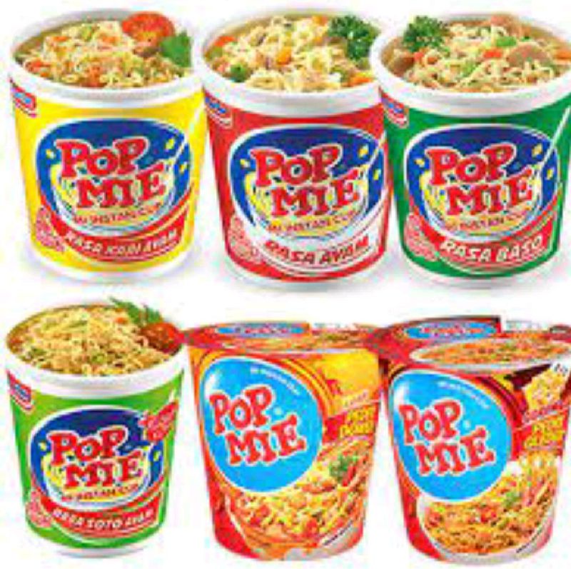 Pop mie sedang all varian ( 57 gram )