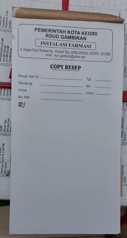 CETAK COPY RESEP SBS