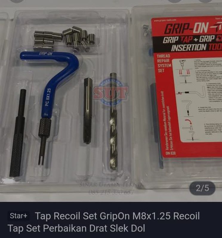Recoil M 8 x 1.25