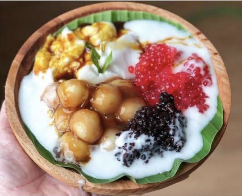 Penjual bubur Madura di jalanan Madura