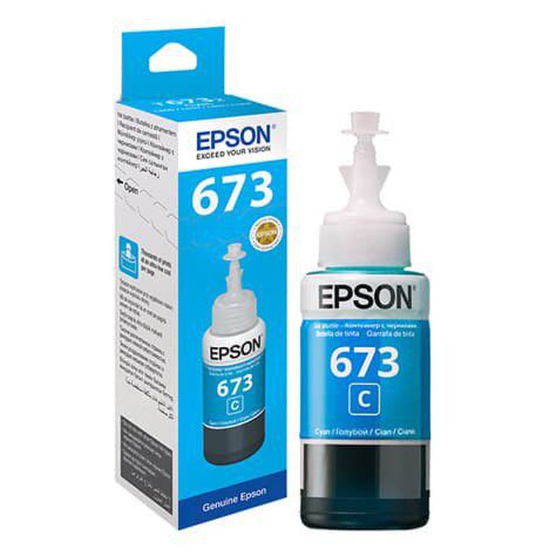 Refill Tinta Printer Epson L1800 Cyan 673