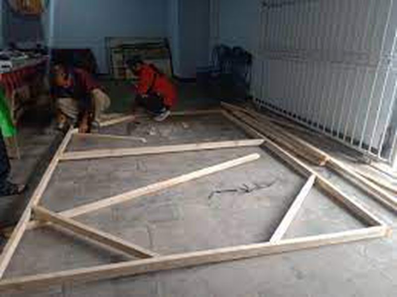 Rangka kayu spanduk