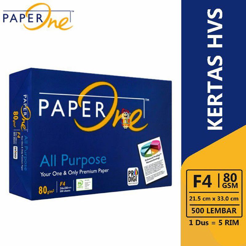 Kertas Hvs F4 Paper One 80 Gsm