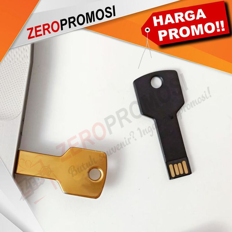 USB Flashdisk FDMT17 Bentuk Kunci Gold Black