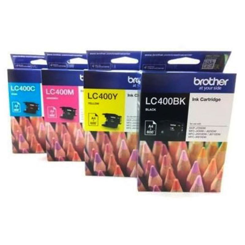 BROTHER TINTA LC400C / LC 400 CYAN / BIRU (CARTRIDGE)