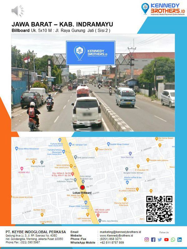 Media Luar Ruang Billboard 5x10 - Jl. Raya Gunung Jati (Sisi 2) - Kab ...