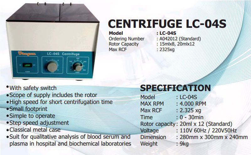 Centrifuge Lc 04s