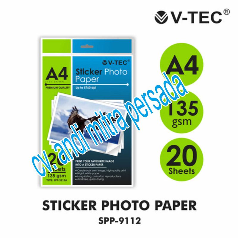 Kertas Stiker V-Tec
