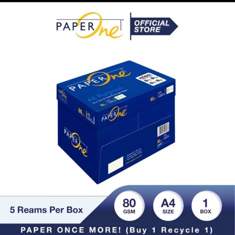 PaperOne Kertas A4 80gr All Purpose 1 Box Kertas HVS
