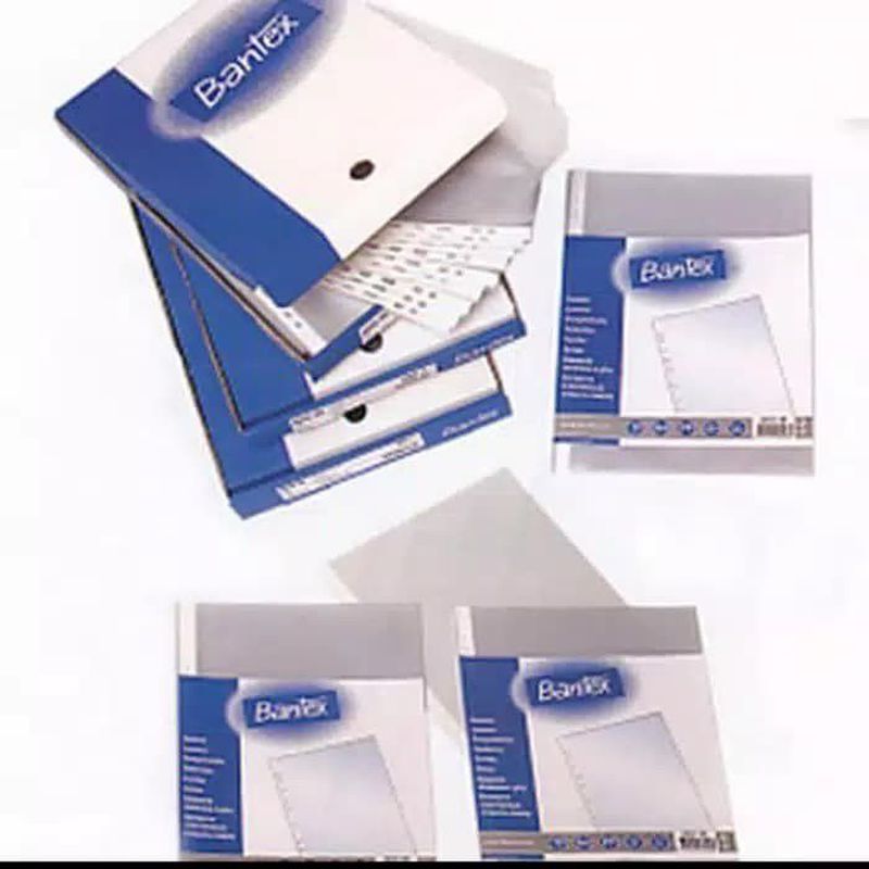 PP Pocket / Sheet Protector Uk Folio ( F4 ) Merk Bantex 8843