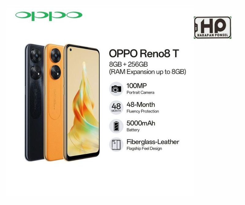 OPPO RENO 8T 4G 8+8GB/256GB - ORANGE SUNSET