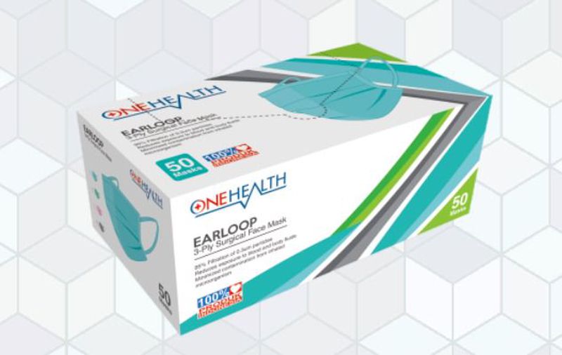 Onehealth Masker 3 Ply Earloop Surgical Face